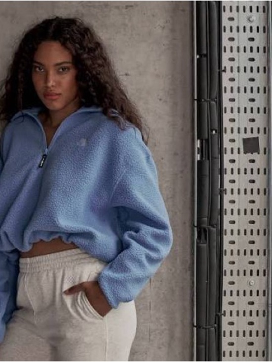 4th Arq Sweaters - 4TH ARQ PHOENIX Half-Zip Size XL Fleece Sweater Pullover In Lavender